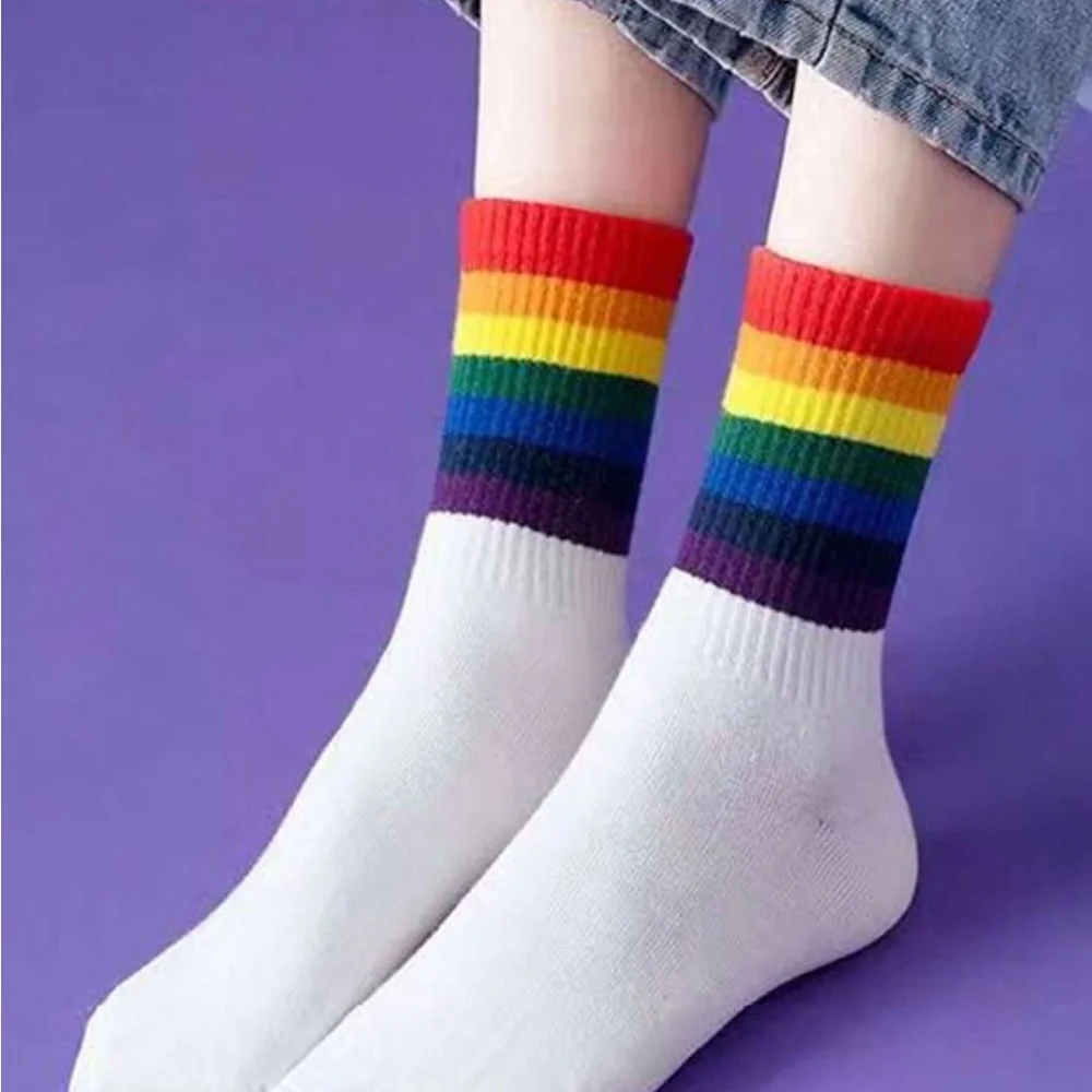 Colorful Striped Ankle Socks NEW (3 Pair) - Picture 7 of 8